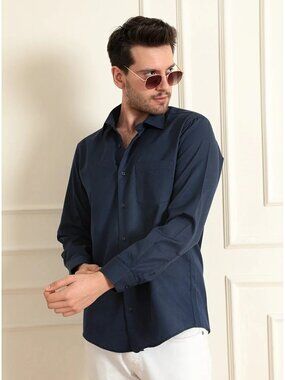 SCS Navy Blue Long Sleeve Classic Shirt